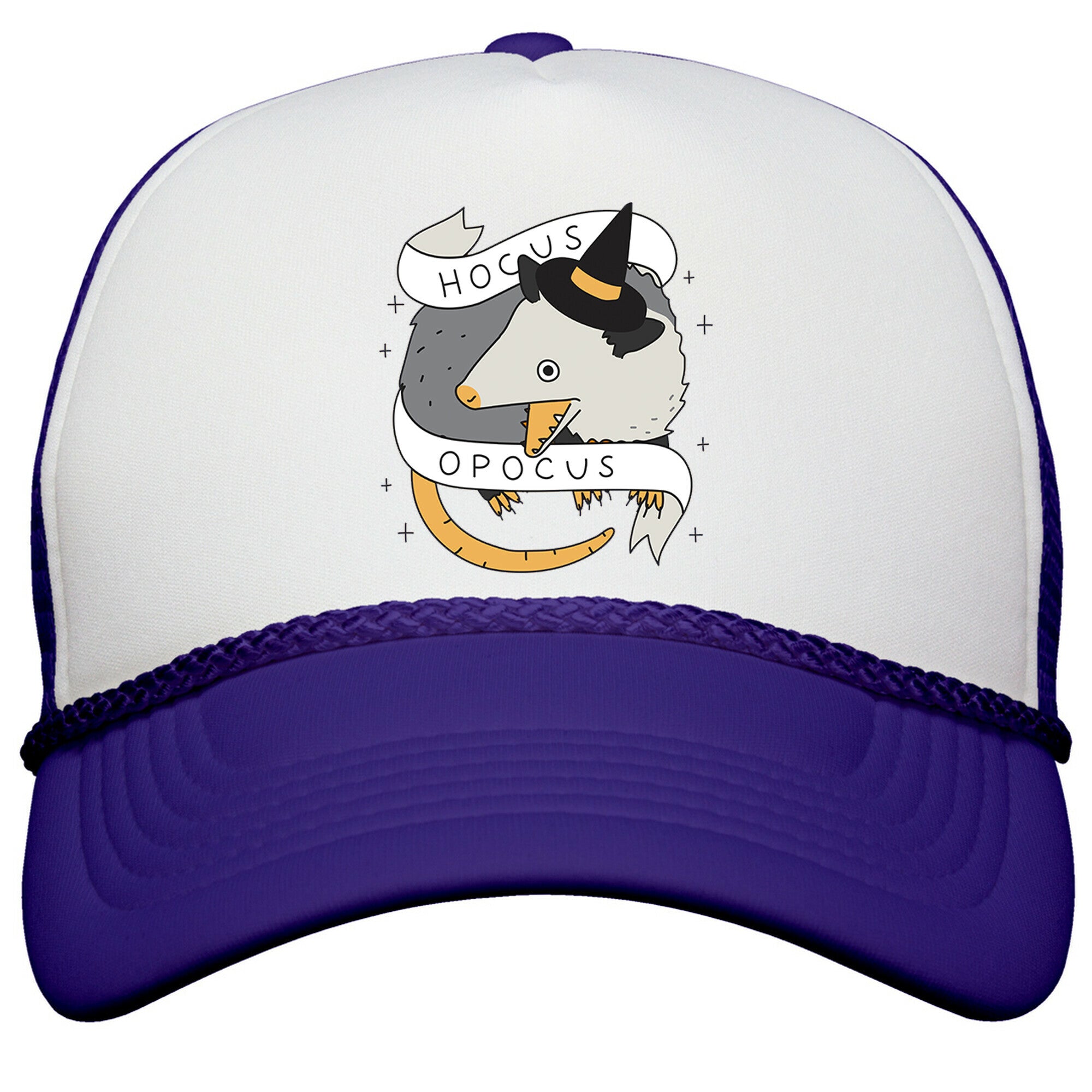 Hocus Opocus Opossum Snapback Trucker Hat